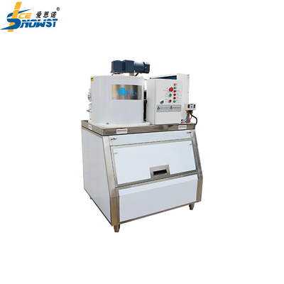 ซื้อ เครื่องทําน้ําแข็งขนาดเล็กด้วยถังน้ําแข็งเหล็กไร้ขัด 300kg online manufacture