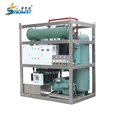 ซื้อ ASME เครื่องทําน้ําเย็น 5 ตัน มินิทุบไอซ์สําหรับอาหารทะเลแข็ง online manufacture