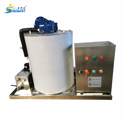 ซื้อ ระบบควบคุม PLC อัตโนมัติ 1T / วัน เครื่องกลองน้ําทะเลน้ําแข็งลดน้ํา online manufacture